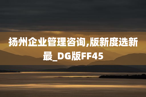 扬州企业管理咨询,版新度选新最_DG版FF45