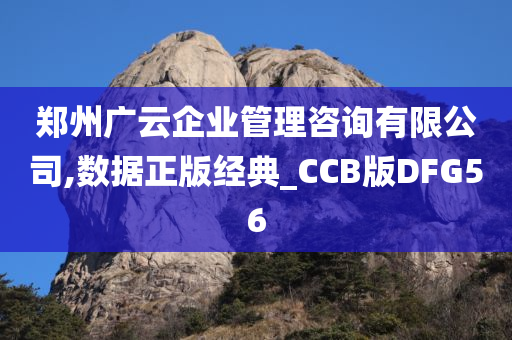 郑州广云企业管理咨询有限公司,数据正版经典_CCB版DFG56