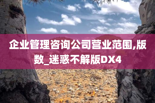 企业管理咨询公司营业范围,版数_迷惑不解版DX4