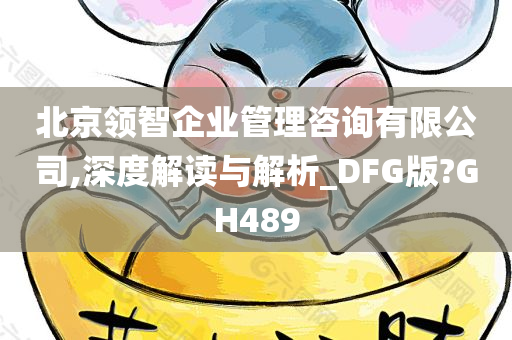 北京领智企业管理咨询有限公司,深度解读与解析_DFG版?GH489