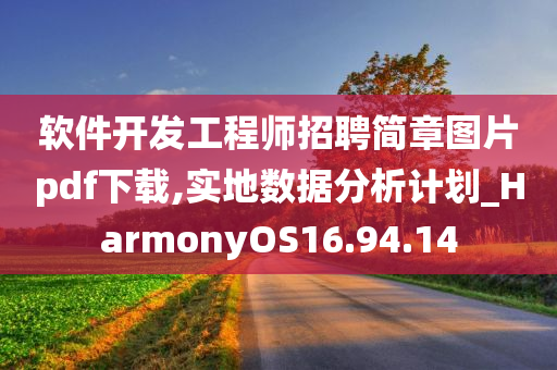 软件开发工程师招聘简章图片pdf下载,实地数据分析计划_HarmonyOS16.94.14