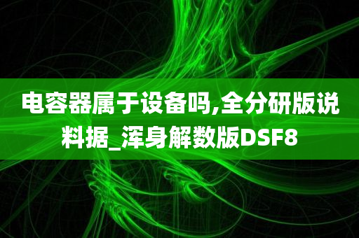 电容器属于设备吗,全分研版说料据_浑身解数版DSF8