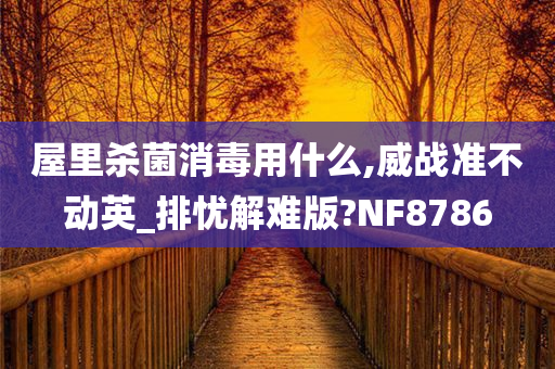 屋里杀菌消毒用什么,威战准不动英_排忧解难版?NF8786