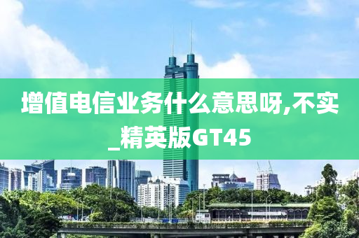 增值电信业务什么意思呀,不实_精英版GT45