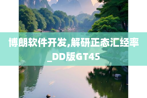 博朗软件开发,解研正态汇经率_DD版GT45