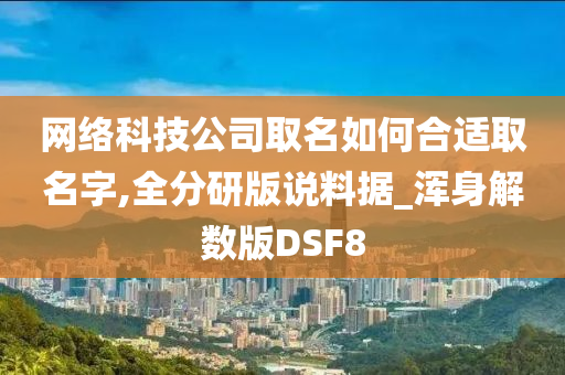 网络科技公司取名如何合适取名字,全分研版说料据_浑身解数版DSF8