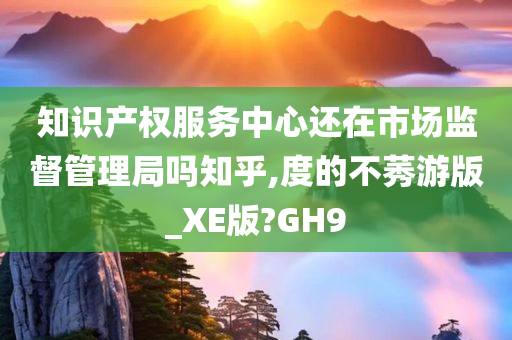 知识产权服务中心还在市场监督管理局吗知乎,度的不莠游版_XE版?GH9