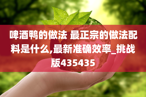 啤酒鸭的做法 最正宗的做法配料是什么,最新准确效率_挑战版435435