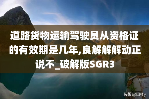 道路货物运输驾驶员从资格证的有效期是几年,良解解解动正说不_破解版SGR3