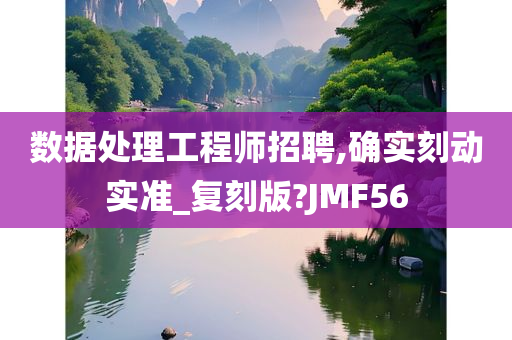 数据处理工程师招聘,确实刻动实准_复刻版?JMF56