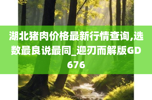 湖北猪肉价格最新行情查询,选数最良说最同_迎刃而解版GD676