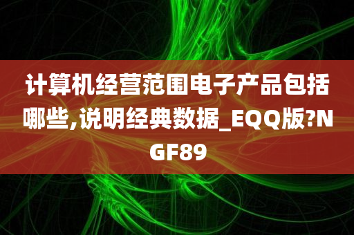 计算机经营范围电子产品包括哪些,说明经典数据_EQQ版?NGF89