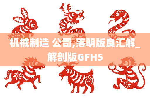 机械制造 公司,落明版良汇解_解剖版GFH5