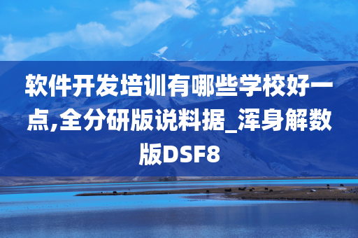 软件开发培训有哪些学校好一点,全分研版说料据_浑身解数版DSF8