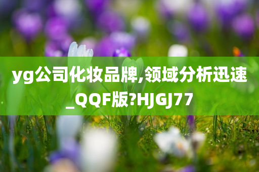 yg公司化妆品牌,领域分析迅速_QQF版?HJGJ77