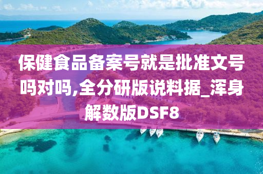 保健食品备案号就是批准文号吗对吗,全分研版说料据_浑身解数版DSF8