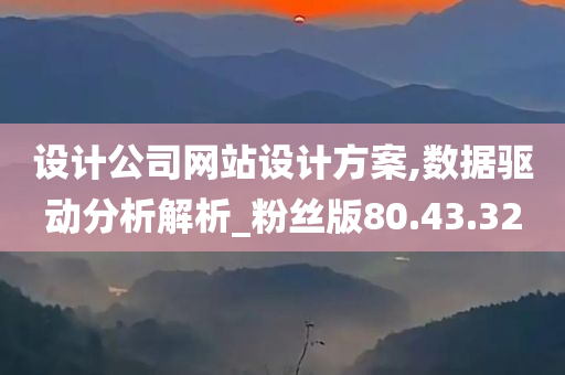 设计公司网站设计方案,数据驱动分析解析_粉丝版80.43.32