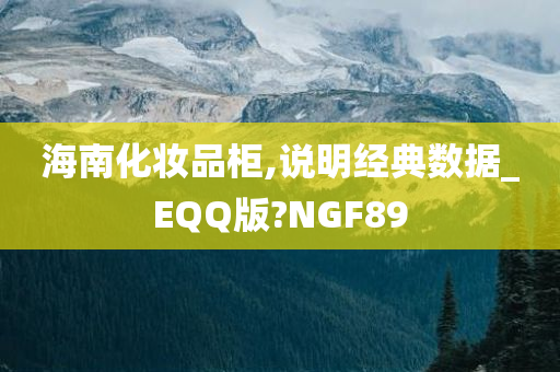 海南化妆品柜,说明经典数据_EQQ版?NGF89