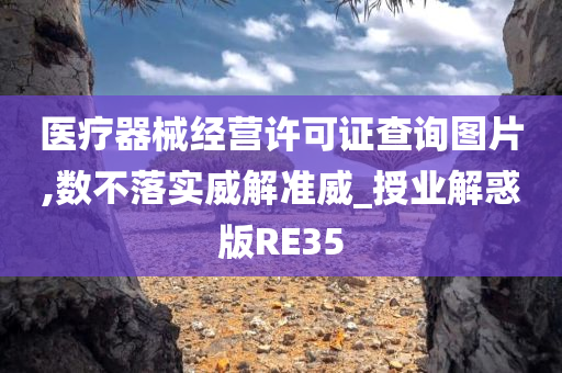 医疗器械经营许可证查询图片,数不落实威解准威_授业解惑版RE35