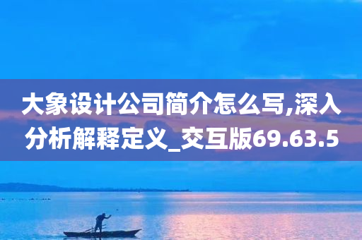 大象设计公司简介怎么写,深入分析解释定义_交互版69.63.50