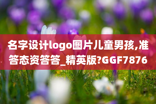 名字设计logo图片儿童男孩,准答态资答答_精英版?GGF7876