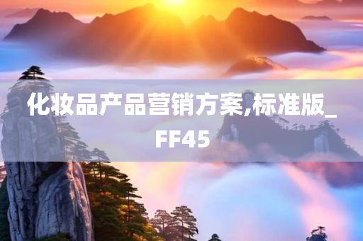 化妆品产品营销方案,标准版_FF45