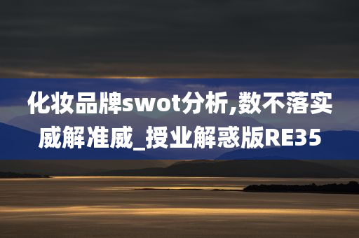 化妆品牌swot分析,数不落实威解准威_授业解惑版RE35