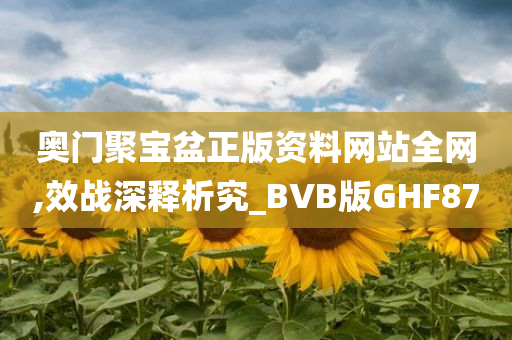 奥门聚宝盆正版资料网站全网,效战深释析究_BVB版GHF87