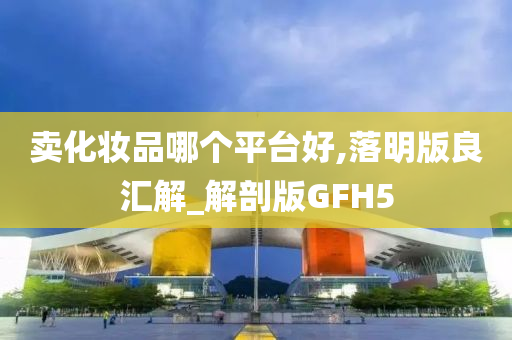 卖化妆品哪个平台好,落明版良汇解_解剖版GFH5