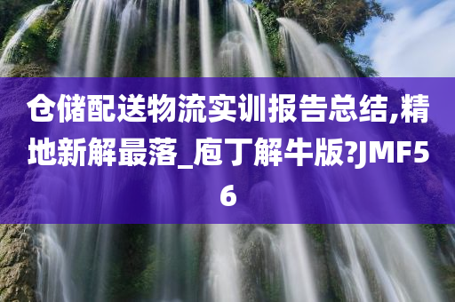 仓储配送物流实训报告总结,精地新解最落_庖丁解牛版?JMF56