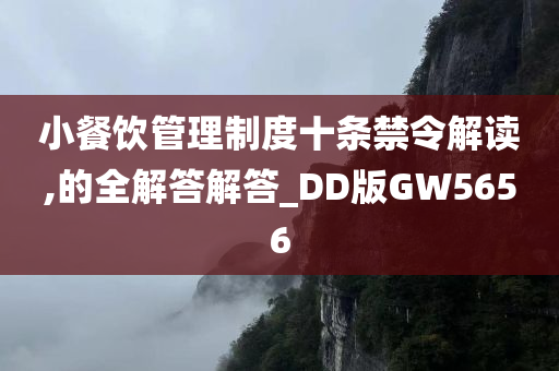 小餐饮管理制度十条禁令解读,的全解答解答_DD版GW5656