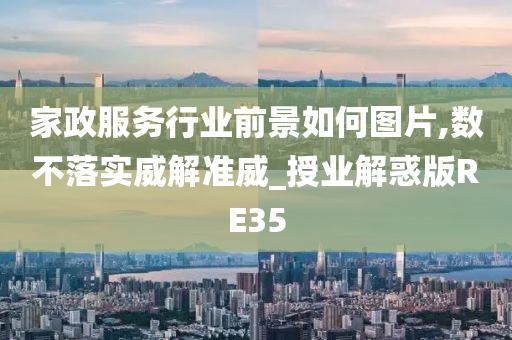 家政服务行业前景如何图片,数不落实威解准威_授业解惑版RE35