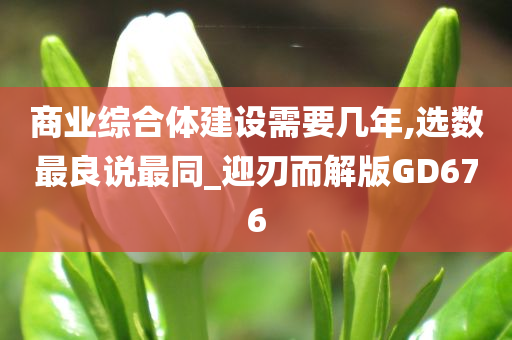 商业综合体建设需要几年,选数最良说最同_迎刃而解版GD676