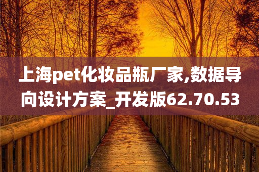 上海pet化妆品瓶厂家,数据导向设计方案_开发版62.70.53