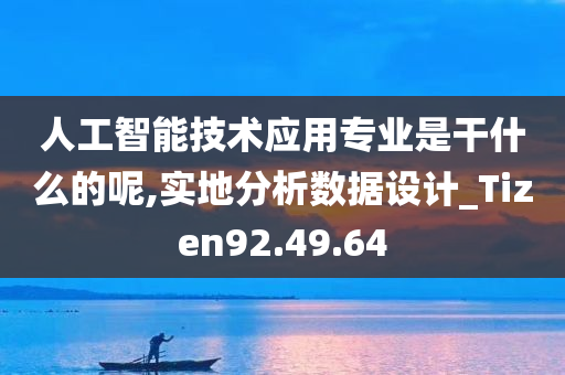 人工智能技术应用专业是干什么的呢,实地分析数据设计_Tizen92.49.64