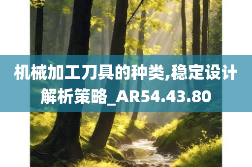 机械加工刀具的种类,稳定设计解析策略_AR54.43.80