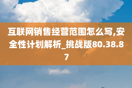 互联网销售经营范围怎么写,安全性计划解析_挑战版80.38.87