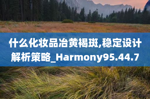 什么化妆品冶黄褐斑,稳定设计解析策略_Harmony95.44.70