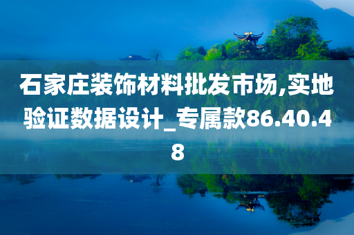 石家庄装饰材料批发市场,实地验证数据设计_专属款86.40.48