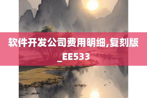 软件开发公司费用明细,复刻版_EE533