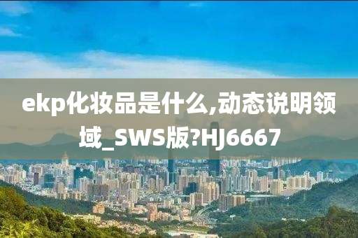 ekp化妆品是什么,动态说明领域_SWS版?HJ6667