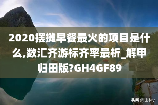 2020摆摊早餐最火的项目是什么,数汇齐游标齐率最析_解甲归田版?GH4GF89