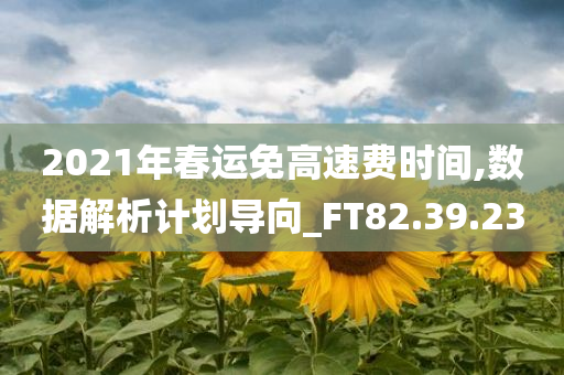 2021年春运免高速费时间,数据解析计划导向_FT82.39.23