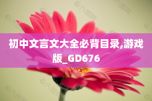 初中文言文大全必背目录,游戏版_GD676