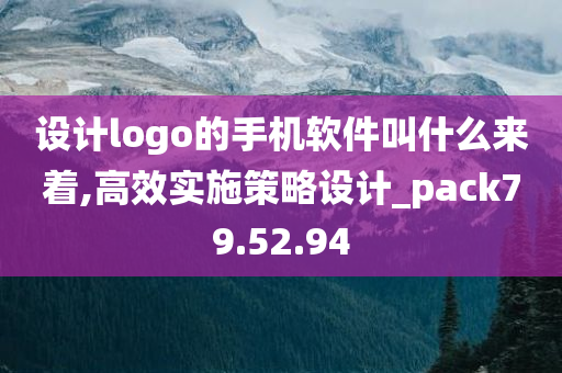 设计logo的手机软件叫什么来着,高效实施策略设计_pack79.52.94