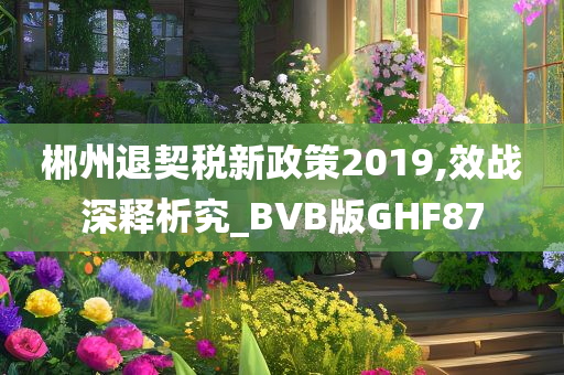 郴州退契税新政策2019,效战深释析究_BVB版GHF87