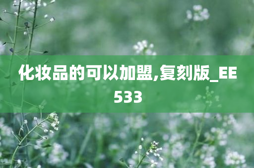 化妆品的可以加盟,复刻版_EE533