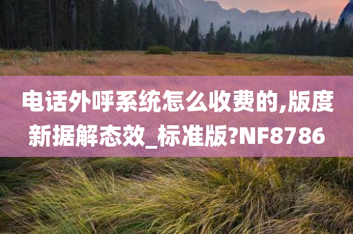 电话外呼系统怎么收费的,版度新据解态效_标准版?NF8786