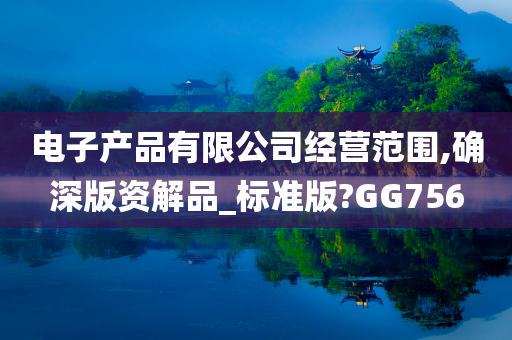 电子产品有限公司经营范围,确深版资解品_标准版?GG756