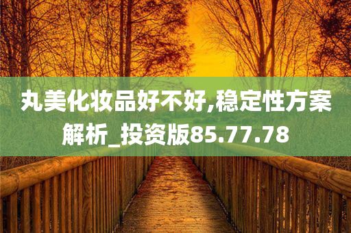 丸美化妆品好不好,稳定性方案解析_投资版85.77.78